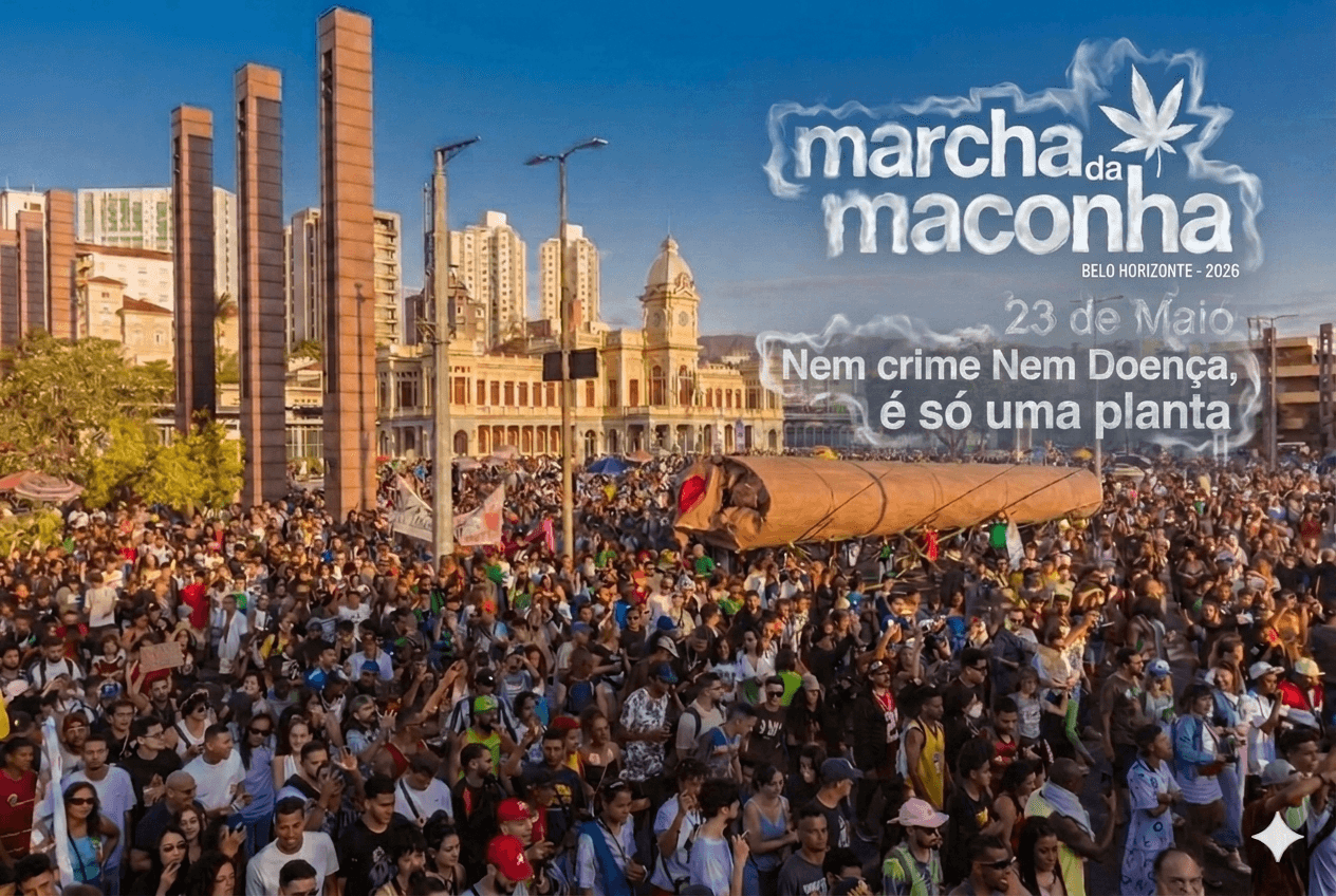 Marcha da Maconha BH na Praça da Estação