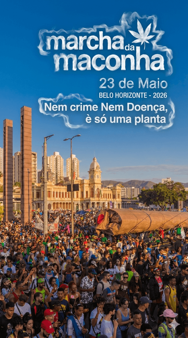 Marcha da Maconha BH na Praça da Estação